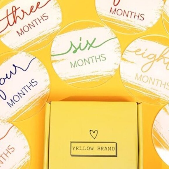 BABY MONTHLY MILESTONE SIGNS GENDER NEUTRAL ACRYLIC DISCS - Picture 4 of 13